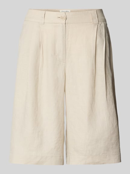 Loose Fit Bermudas aus reinem Leinen Shop The Look MANNEQUINE