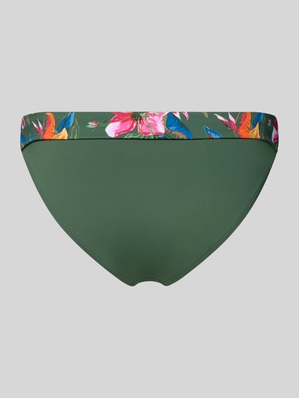 Produktfoto, Slim Fit Bikini-Hose mit Logo-Detail Modell 'Malia' von LASCANA, elastyczna mieszanka materiałów, krój slim fit, detal z logo
