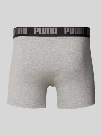 PUMA Trunks met labeldetail in set van 2 Middengrijs - 3