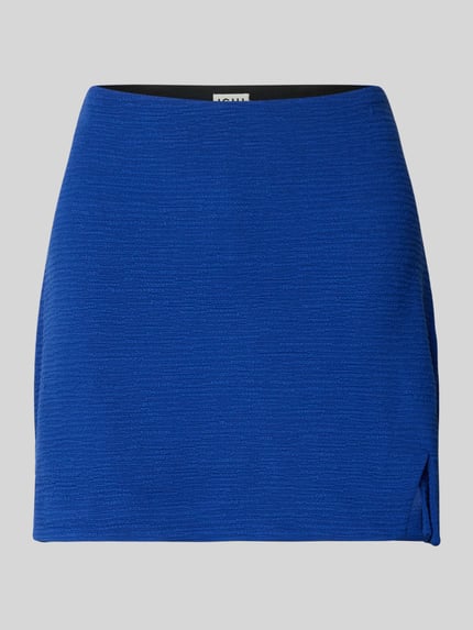 Produktfoto, Skort aus Viskose-Mix mit elastischem Bund von ICHI in kräftigem Blau, strukturierte Oberfläche, Regular Fit, Modell 'KATE LUMINA'