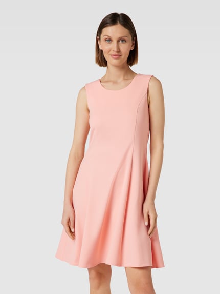 MORE & MORE Knielanges Kleid mit breiten Trägern Lachs 4