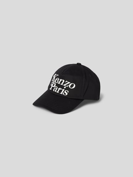 Kenzo Baseballpet met labelstitching Zwart - 2