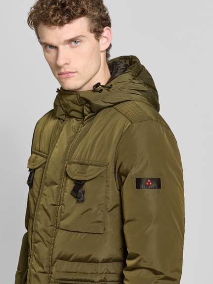 Peuterey Parka mit verdecktem Reißverschluss Modell 'Aiptek' Khaki Melange 3