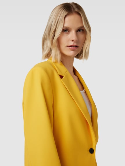 HUGO Blazer met klepzakken, model 'Agura' Donkergeel - 3