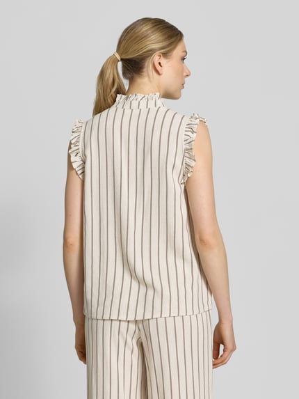 Selected Regular Fit Top mit Leinen-Anteil Modell 'VIVA' Taupe 5