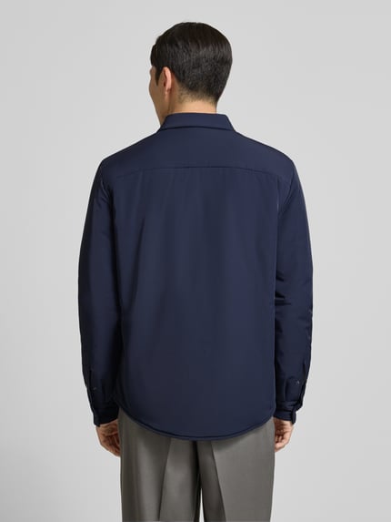 Cruna Overhemdjack met drukknoopsluiting, model 'Grenoble' Marineblauw - 5