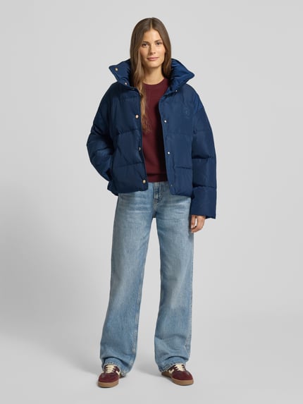 Tommy Hilfiger Kurtka puchowa o kroju regular fit z wyhaftowanym logo Granatowy 1