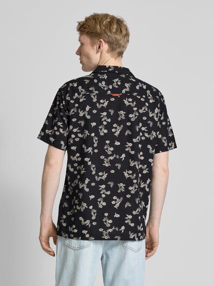 Superdry Regular Fit Freizeithemd aus Baumwoll-Leinen-Mix Black 5