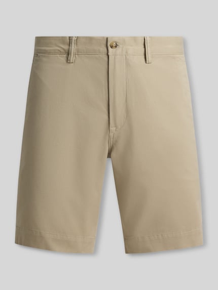Produktfoto, Straight Fit Chinoshorts aus Baumwoll-Mix von Polo Ralph Lauren, efekt: jednolity kolor, mieszanka bawełny, szlufki na pasek, wpuszczane kieszenie, kieszenie z tyłu, detal z logo, zapięcie na guzik i zamek błyskawiczny.