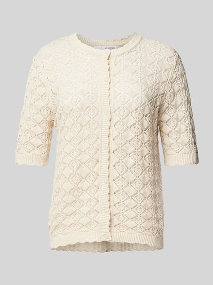 Selected Cardigan mit 1/2-Arm Modell 'SOFIA' Offwhite 2