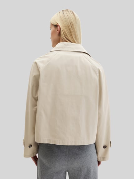 Marc O'Polo Relaxed Fit Trenchjacke aus Baumwolle Beige 5