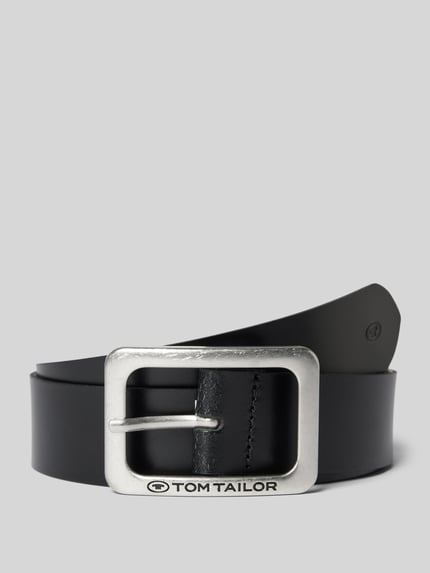 Tom Tailor Ledergürtel in unifarbenem Design Modell 'EVE' Black 1