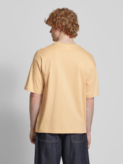 Champion T-shirt met labelstitching Beige - 5