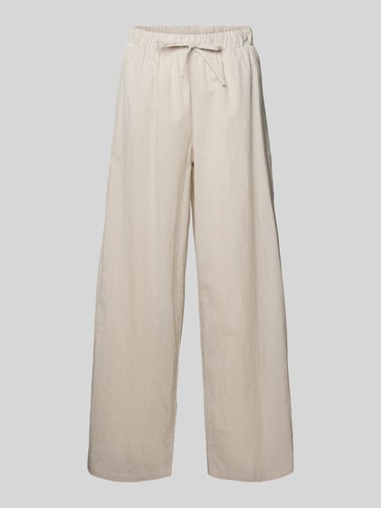 ONLY Loose Fit Weite Hose aus reiner Baumwolle Modell 'AUGUSTA' Sand 2