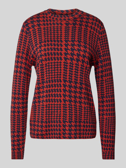 Christian Berg Woman Selection Longsleeve mit Rundhalsausschnitt Rostrot 2