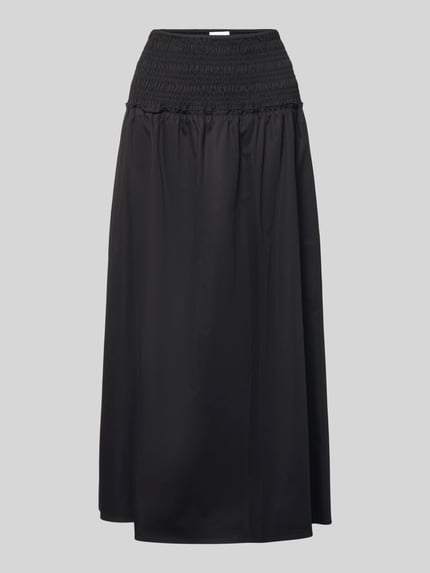 Midirock mit Smok-Detail Shop The Look MANNEQUINE