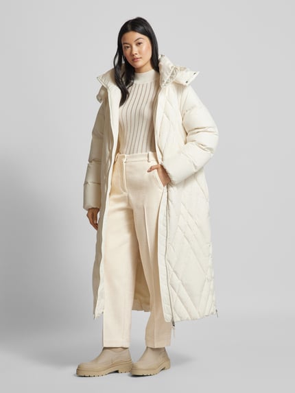 BOSS Straight Leg Stoffhose mit Baumwoll-Anteil Offwhite 1
