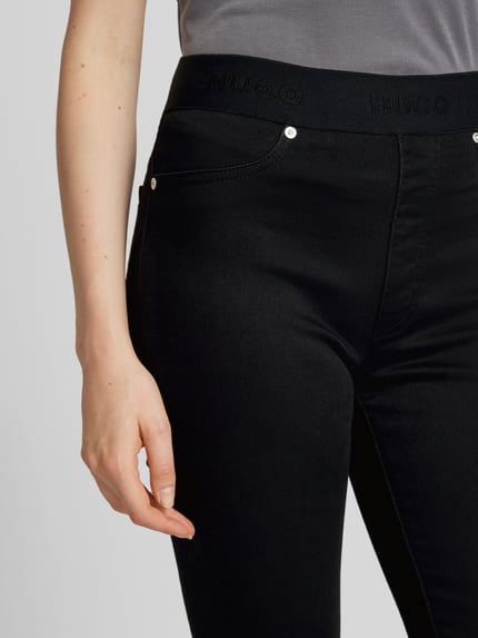 HUGO Jeggings mit elastischem Bund Black 3