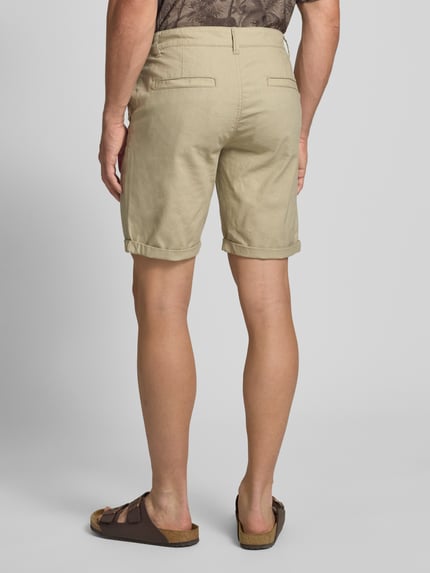 Blend Chino-Shorts aus Leinen-Mix Beige 5