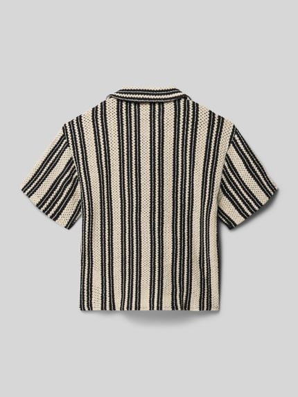 ONLY & SONS Regular Fit Freizeithemd aus Baumwoll-Mix mit Viskose-Anteil Modell 'DANI CROCHET' Ecru 3