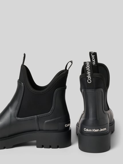 Calvin Klein Jeans Chelsea boots met elastische inzet BLACK - 2