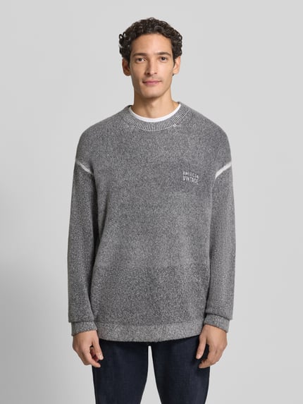 American Vintage Sweatshirt met ronde hals model 'DAMSVILLE' Middengrijs - 4
