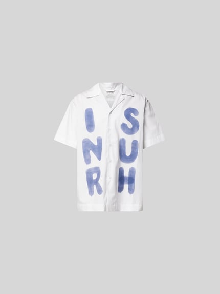 ISNURH Vrijetijdsoverhemd met reverskraag Offwhite - 2