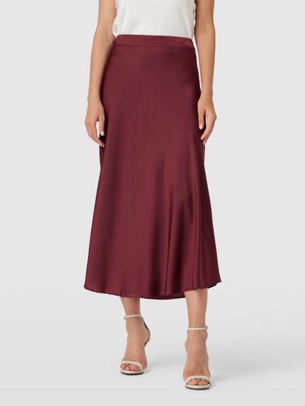 Christian Berg Woman Selection Maxirok in satijnlook met elastische band Bordeaux - 4