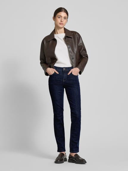 ANGELS Jeansy o kroju straight fit z dodatkiem streczu model ‘Cici’ Ciemnoniebieski 1