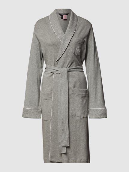 Lauren Ralph Lauren Szlafrok z bawełny Średnioszary 2