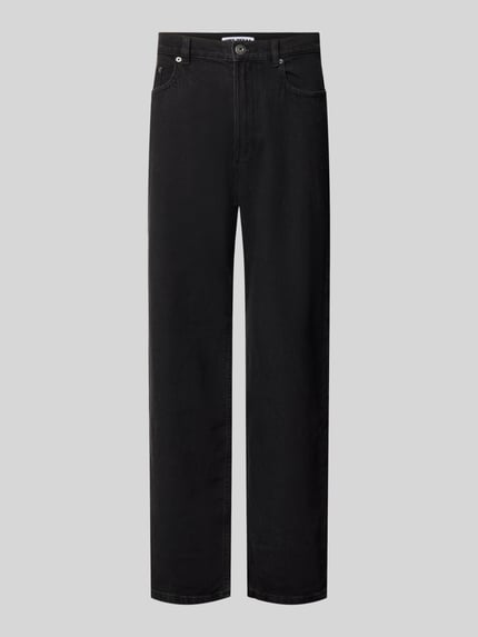 Baggy Fit Jeans mit Knopfverschluss Shop The Look MANNEQUINE