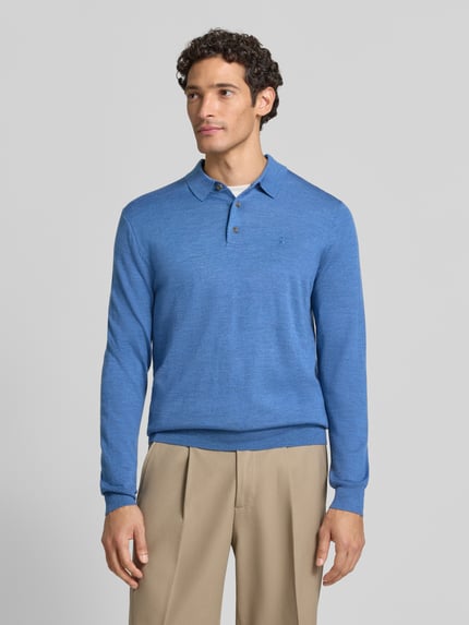Polo Ralph Lauren sweter w kroju regular fit z czystej wełny Jeansowy niebieski 4