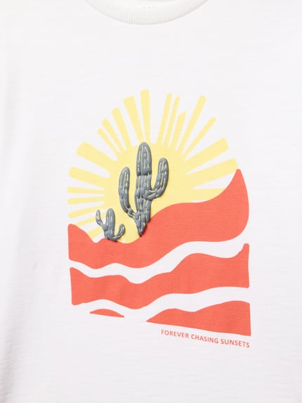 NAME IT T-Shirt mit Motiv-Print Modell 'HALDUR' Weiss 2