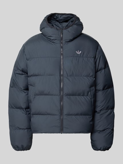 adidas Originals kurtka w stylu puffer o kroju regular fit z kapturem Antracytowy 2