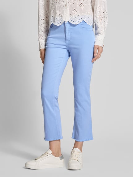 Raffaello Rossi Slim Fit Jeans mit Fransen Rauchblau 4