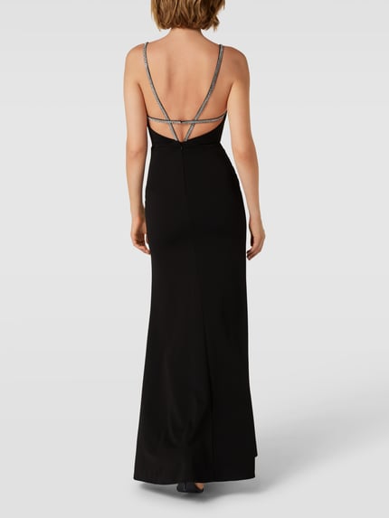 LUXUAR FASHION Abendkleid mit Zierbesatz Black 5