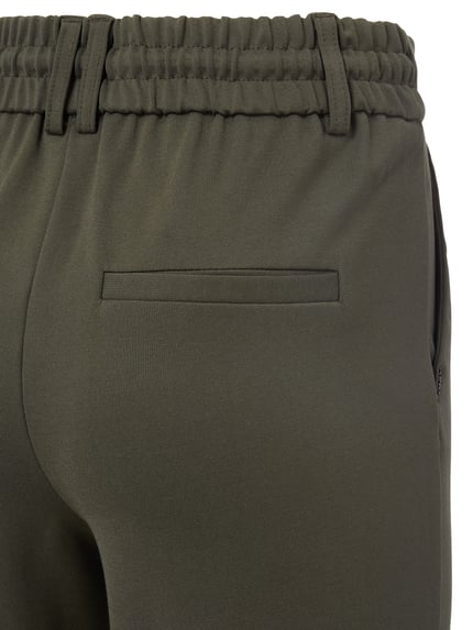 ONLY Stoffhose mit elastischem Bund Oliv 4