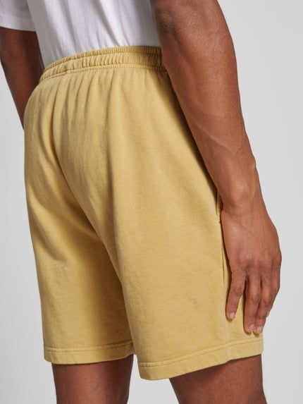 Mazine Regular Fit Sweatshorts mit Label-Detail GELB 3