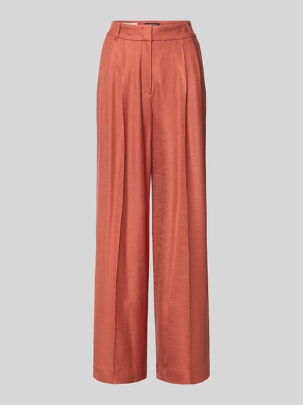 wide fit broek van mix van viscose en elastaan Shop The Look MANNEQUINE