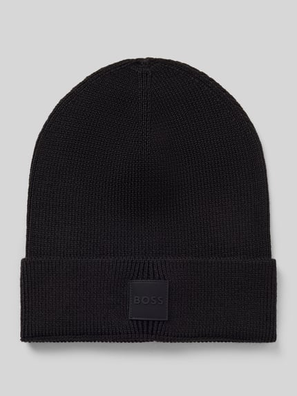 BOSS Mütze mit Logo-Patch Modell 'Foxxy_Hat' Black 1