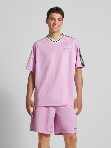 Karl Kani Trikot mit Label-Stitching Pink 4