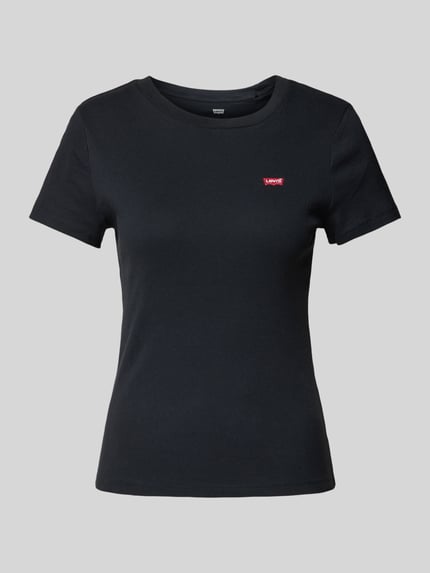 Levi's® T-shirt met Labelpatch Model 'Cavia' Zwart - 2