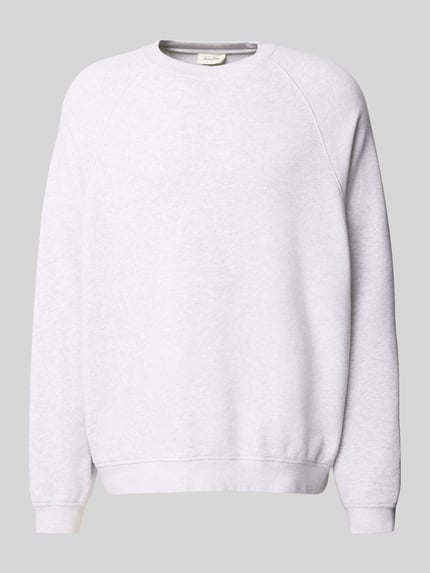 Produktfoto, Sweatshirt mit Rundhalsausschnitt Modell 'ATUBAY' von American Vintage aus Baumwoll-Elasthan-Mix, Relaxed-Fit, hellgrau