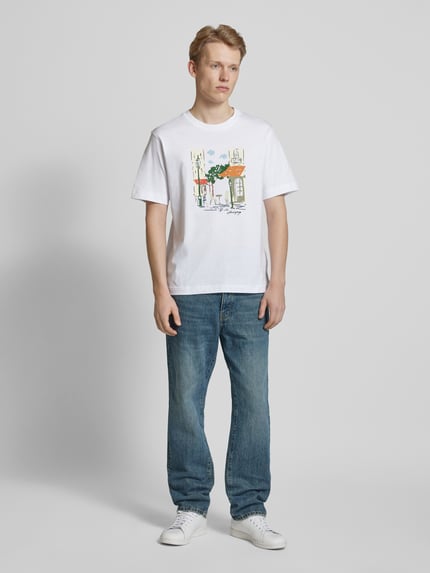 ONLY & SONS Straight Leg Jeans im 5-Pocket-Design Modell 'EDGE' Jeansblau 1
