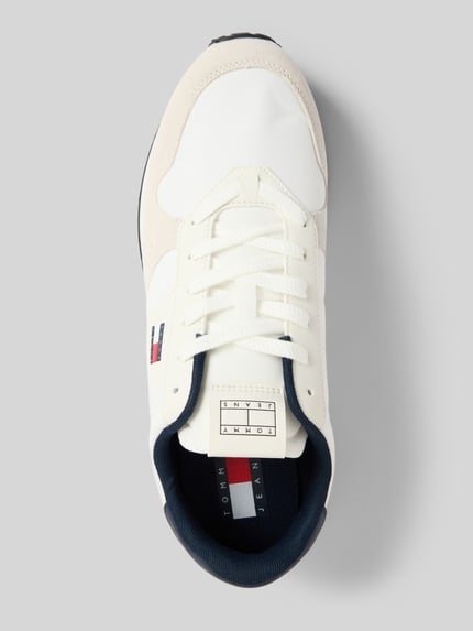 Tommy Jeans Low-top-sneakers van leermix Wit - 3