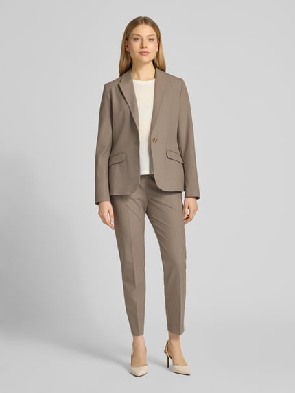 s.Oliver BLACK LABEL Regular Fit Cigarette-Pants mit Viskose-Anteil Taupe 1