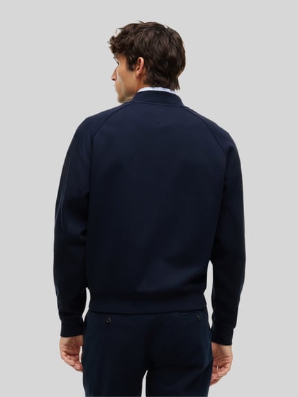 Tommy Hilfiger bluza rozpinana o kroju regular fit z mieszanki bawełny Granatowy 5