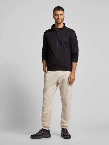 JOY Sweatjacke mit Stehkragen Modell 'RAMON' Black 1