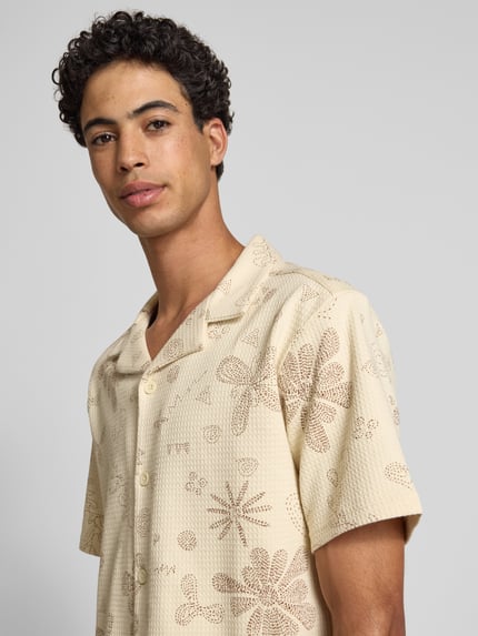 ONLY & SONS Regular Fit Freizeithemd aus reiner Baumwolle Modell 'BAGGIO' Offwhite 3