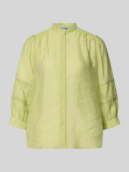 MORE & MORE Regular Fit Bluse mit 3/4-Arm Hellgruen 2